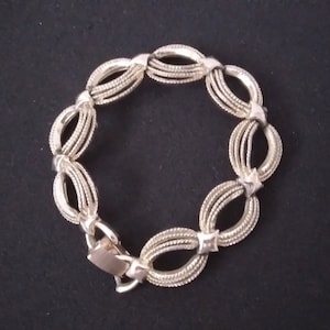 CORO Silver Tone Link Bracelet