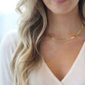 Goldfill Chain Everyday Necklace, Beaded Chain, 16 inch Chain, 18 Inch Chain, Dainty Necklace Gold, minimal jewelry, gold necklace for women