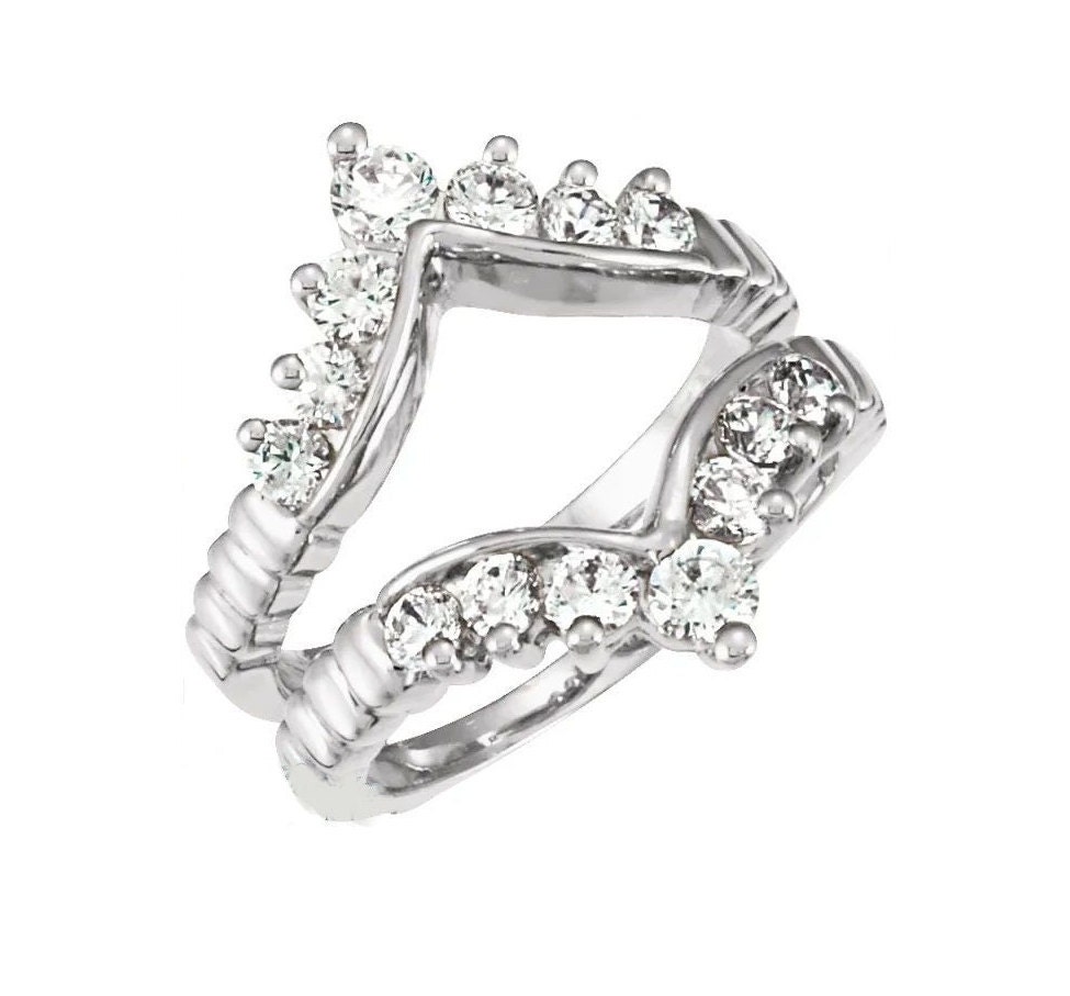 Marquise Ring Enhancer Diamond Ring Enhance Wrap Wedding Ring Jacket
