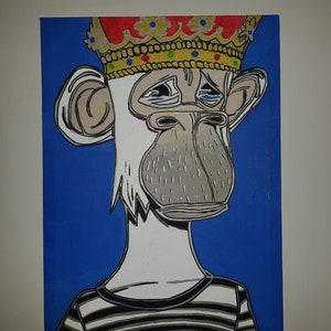 Bored Ape Acrylic Painting