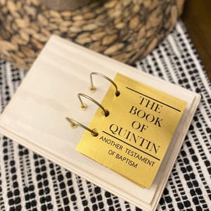 Golden Plates Baptism Book - to preserve sweet memories. LDS, Memory Book, Gift. Contact: (Primary Presidency) wholesale available in bulk.
