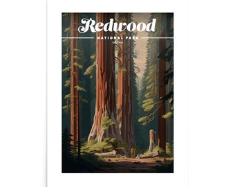 Redwood National Park Poster