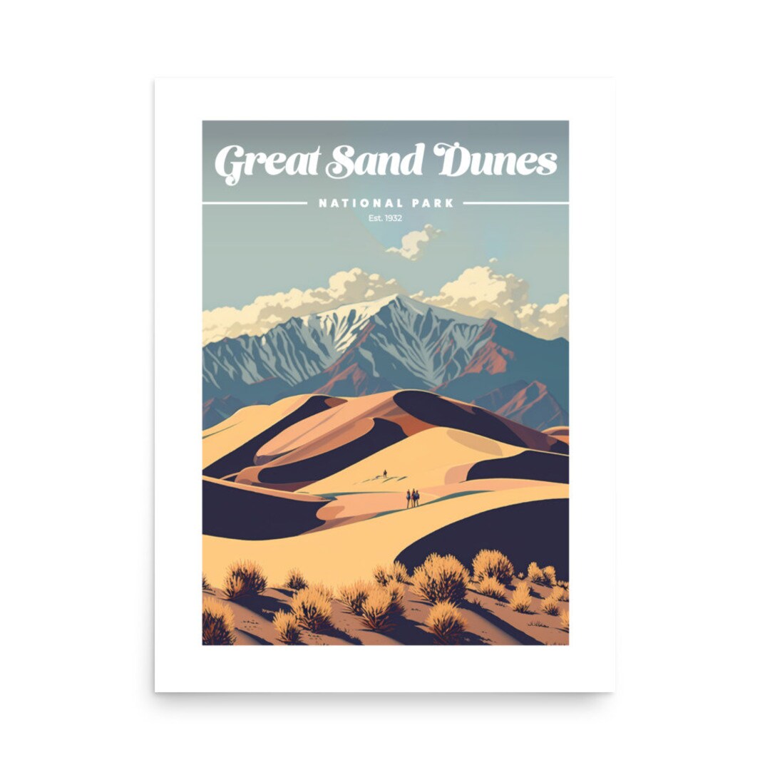 Great Sand Dunes National Park Poster - Etsy