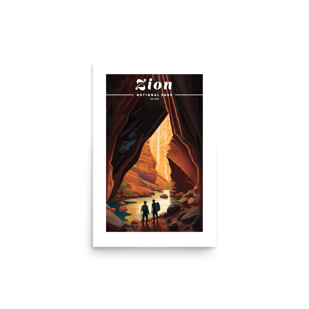 Discover Voyage Vintage: Parc National De Zion Poster