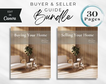 Realtor Buyer Seller Guide Bundle: Editable Canva Templates (Digital Download)