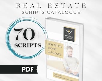 Real Estate Scripts Catalogue: 70+ Realtor Templates (PDF)