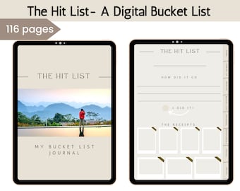 Digitale bucketlist | Bucketlist | Digitaal tijdschrift | Goede noten | Opmerkelijkheid | Reisplanner | iPad-planner | Digitaal dagboek |