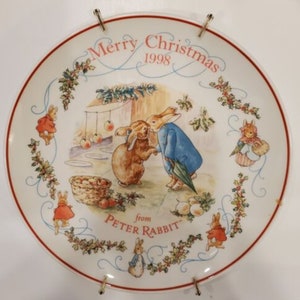 Peter Rabbit 1994 Merry Christmas 皿 Peter Rabbit 1994 - Etsy Singapore