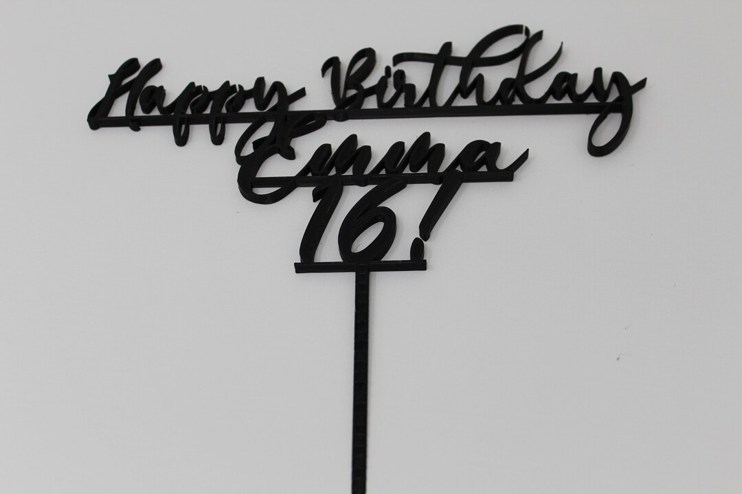 Personalized Cake Topper Etsy