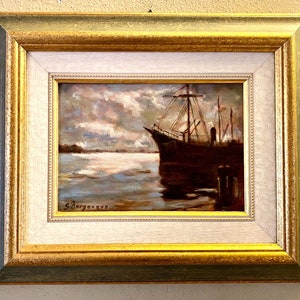 Rare painting - Giovanni Borgonovo (Marina)