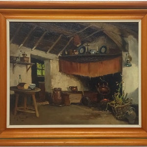 Rare painting: AJ Zwart (Farmers Interior)