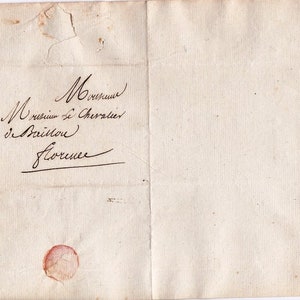 1. Französisches Reich - Allgemeine Direktion der Toskana - Brief an italienische Geographen - 1808