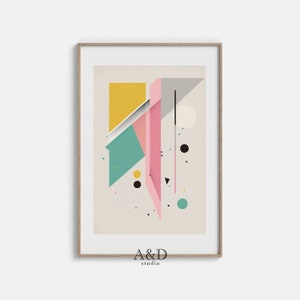 Abstract Geometric  | Wall Art | Art Print | Digital Art | Instant Download