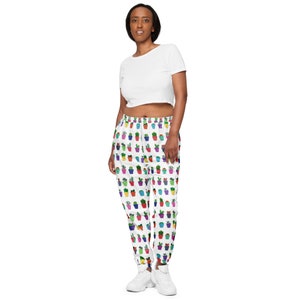 Happy Succulent Pots Unisex track pants