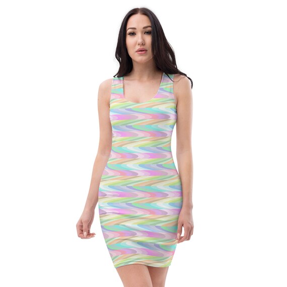 bodycon easter dress Easter Waves Bodycon dress