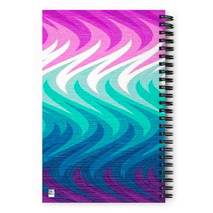 Textured Fire Waves Spiral Notebook - Etsy