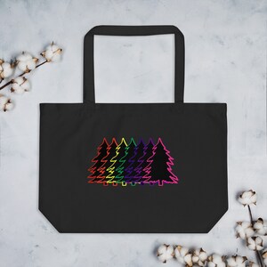 Rainbow Trees Tote Bag