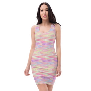 pink and purple bodycon dress Purple Swirl Print Bodycon Mini Dress