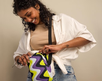 Non-Binary Pride Flag Utility crossbody bag