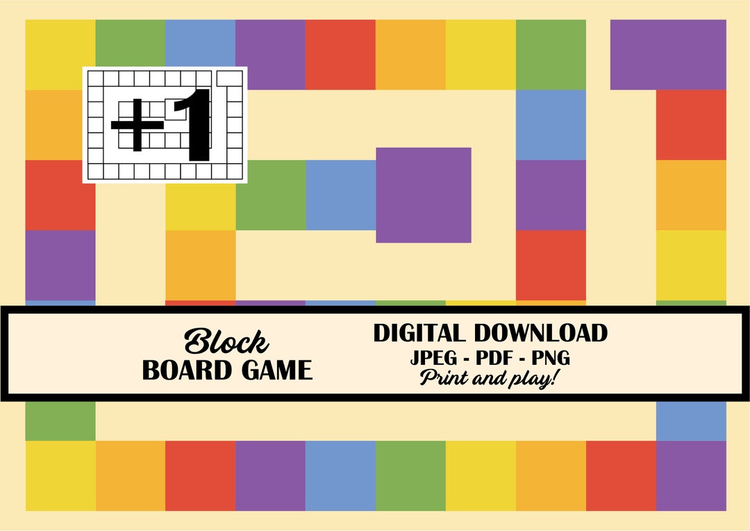 Block Board Game Templates Etsy