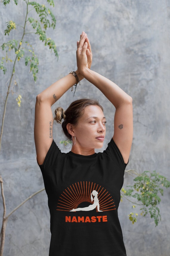Blacken adgang Gå tilbage NAMASTE YOGA SHIRT Women's Slim-ft Yoga T Shirt for Yoga - Etsy