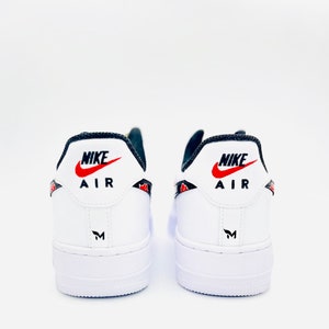 Custom AF1 Nike Air Force 1 - &quot;Aka-Tsuki&quot; - hand painted