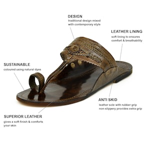 並行輸入品　コルハプリサンダル　メンズ　サイズ9（UK） Men kolhapuri chappal - Etsy 日本