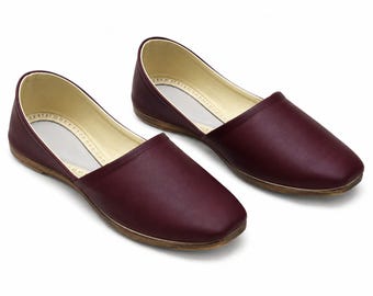 Handmade Leather Punjabi Jutti- Traditional Wedding Shoes