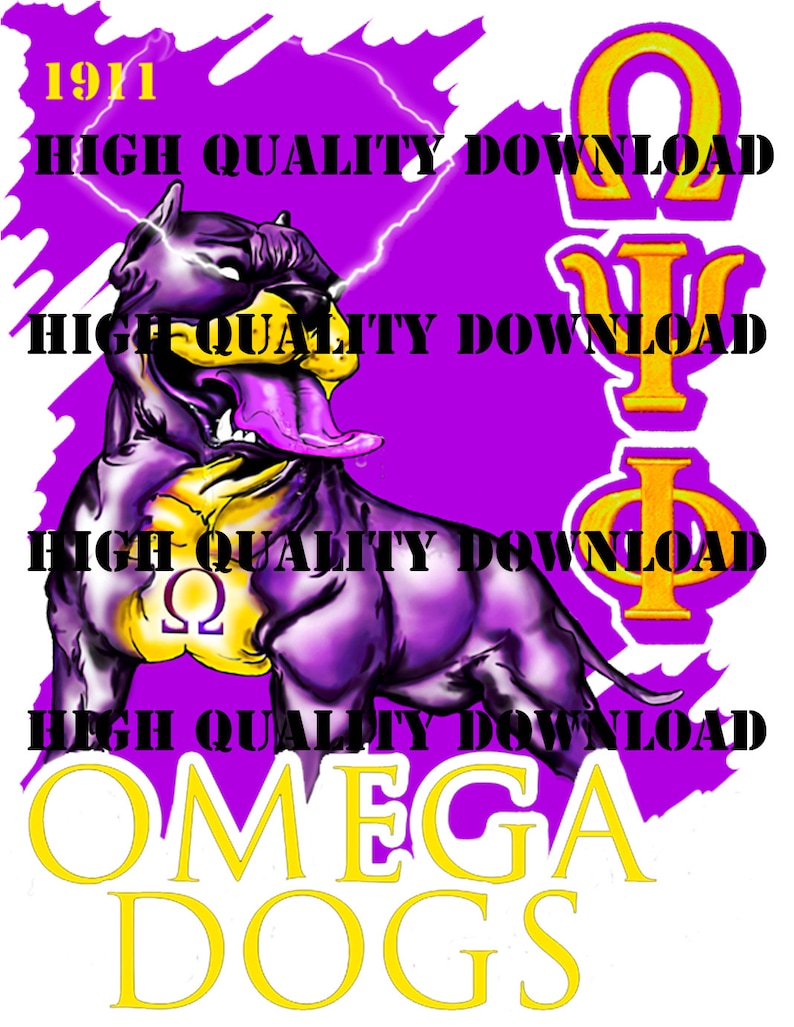 Omega Psi Phi Logo PNG SVG Que Dog Q Dog Bruhz Etsy