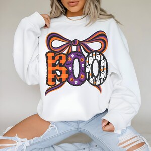 Boo Halloween Coquette PNG, Boo Coquette Bow, Halloween png, Preppy Halloween, Cute Halloween png, Spooky Vibes, Fall Shirt png, girly png