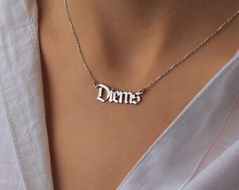 Unique Name Necklace, Silver Name Necklace, Personalized Jewelry, Customized Name Necklace, Gold Name, Mothers Day Gift, Best Friend Gift