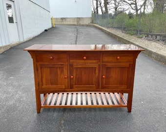Ethan Allen American Impressions Collection Cherry Wood Sideboard/ Server Buffet
