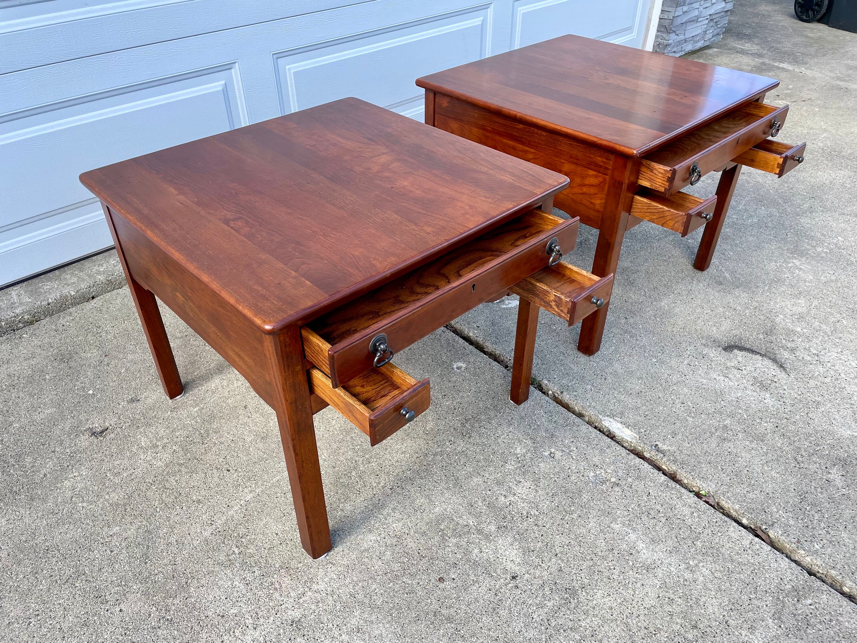 Pair of Bob Timberlake Lexington Side Tables With Drawers Etsy