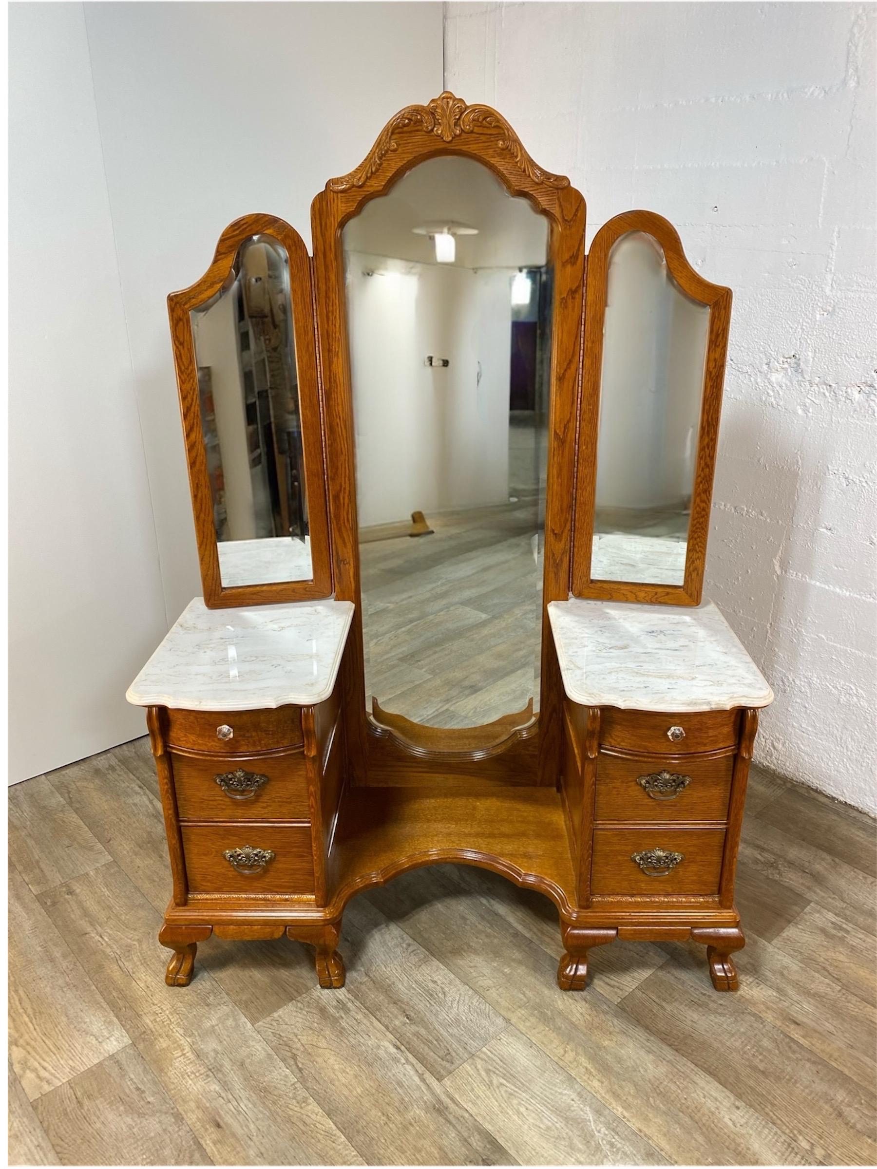 Lexington Victorian Sampler Collection Vanity and Tri-view Mirrors With