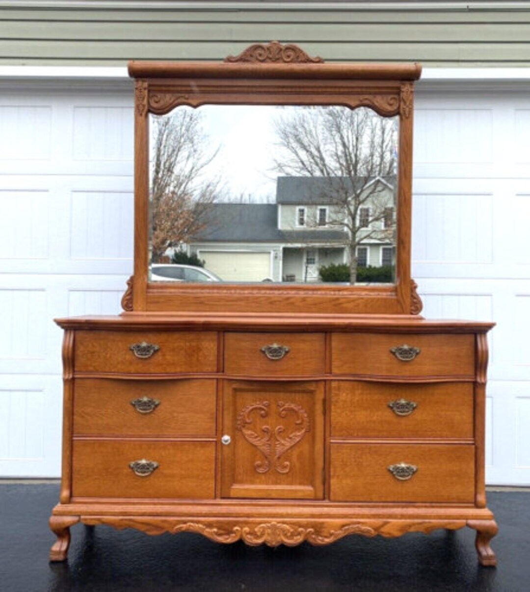 Lexington Furniture Triple Dresser Landscape Mirror Victorian Etsy