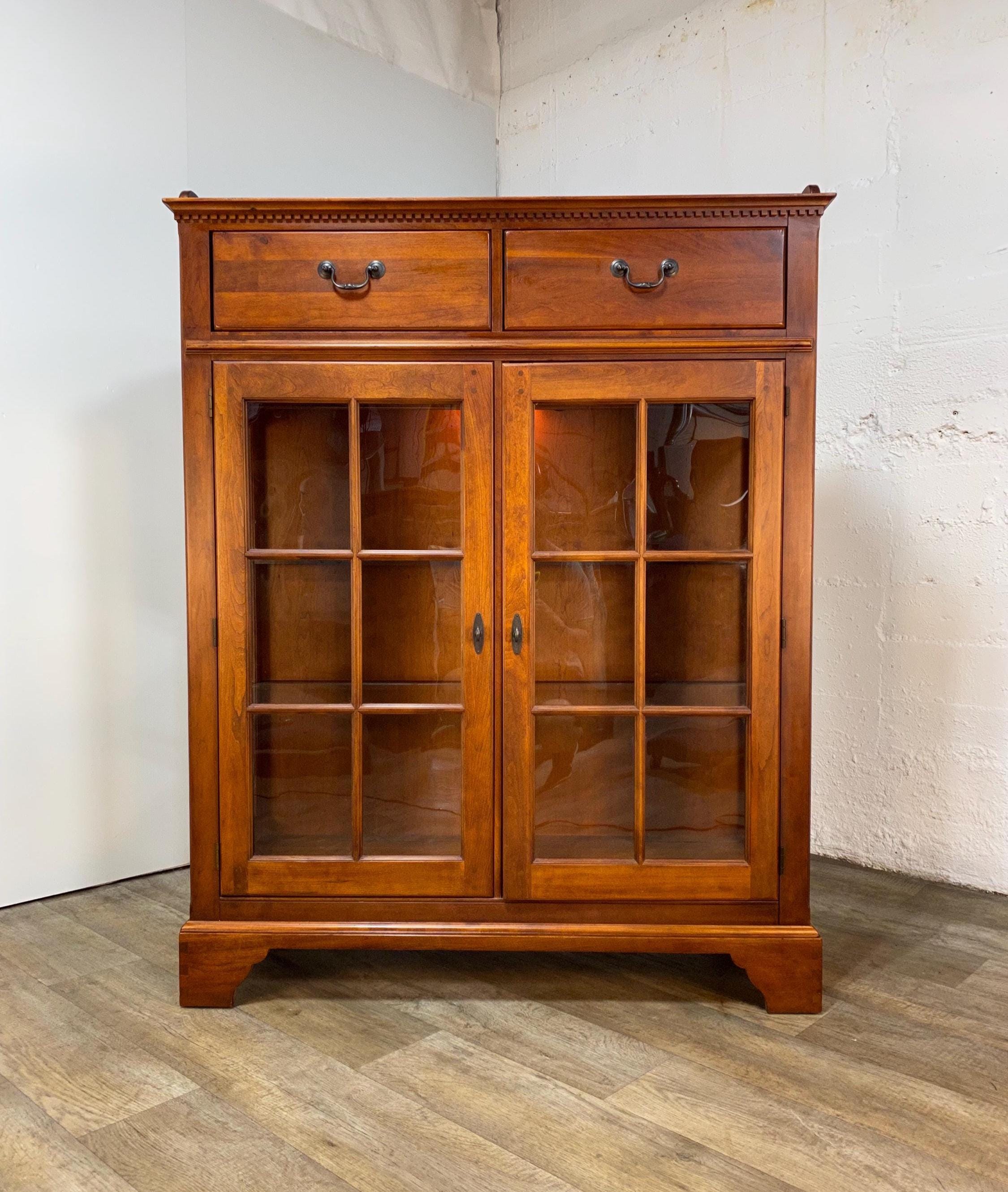 Lexington Furniture Cherry Display Cabinet - Etsy