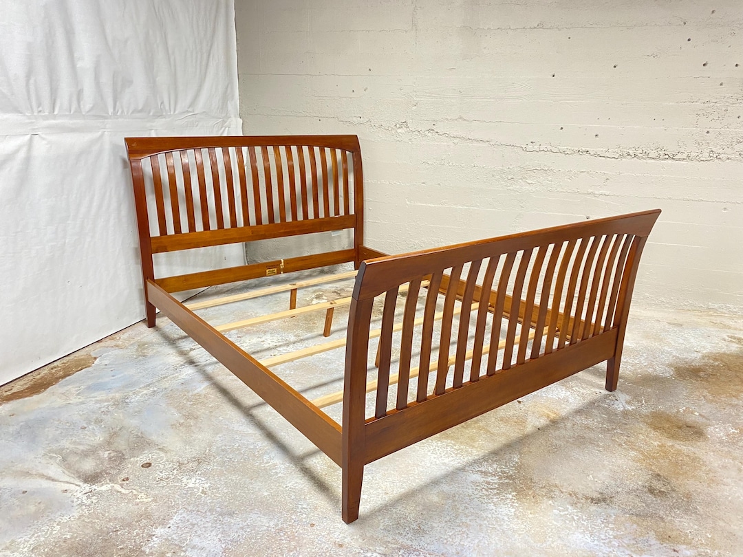 Ethan Allen American Impressions Cherry Wood Queen Bed - Etsy