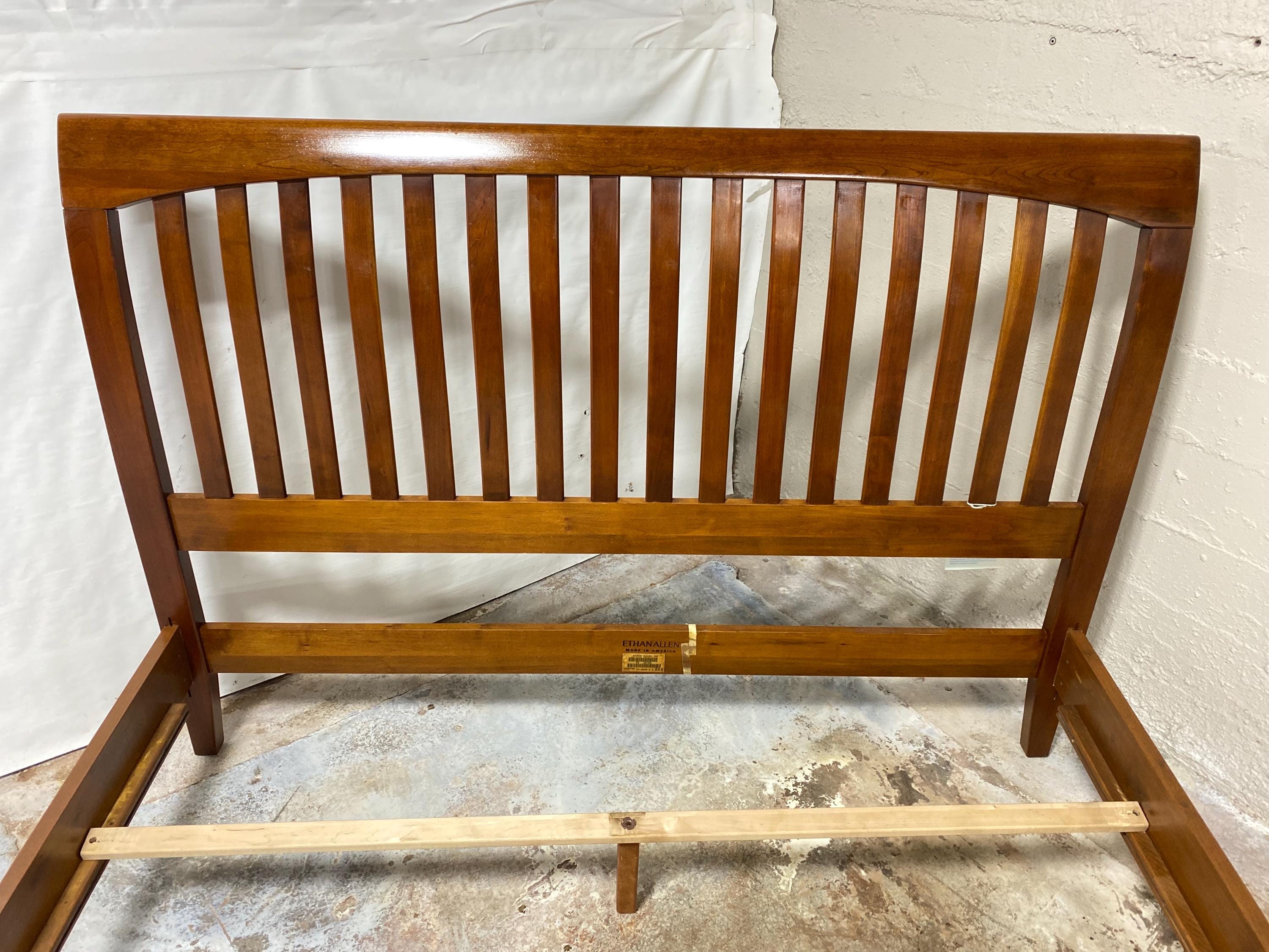 Ethan Allen American Impressions Cherry Wood Queen Bed - Etsy
