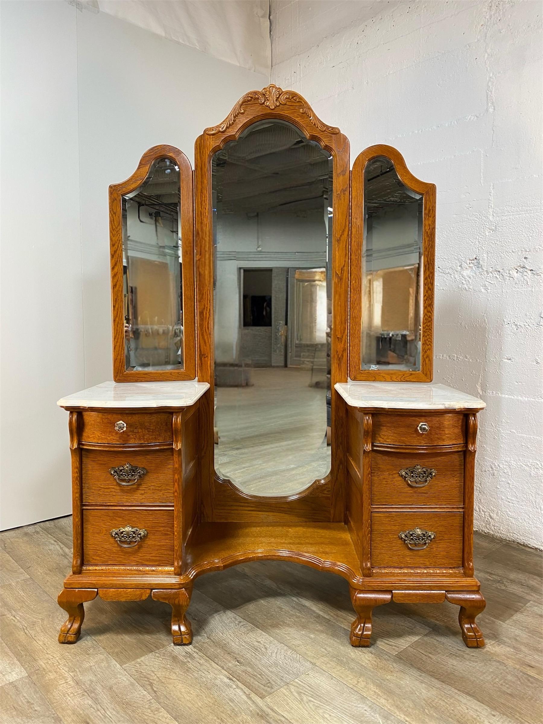 Lexington Victorian Sampler Collection Vanity and Tri-view Mirrors