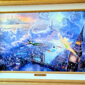 光る絵画」 ディズニー トーマスキンケード 絵画 自然 川 森 緑