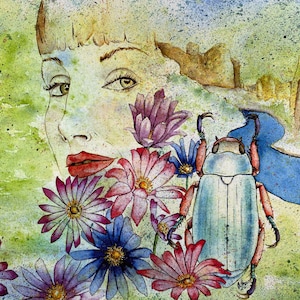Wanderer, 10X8 inch watercolor art print