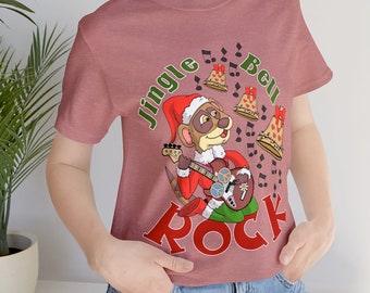Santa shirt, Jingle Bell Shirt, Jingle Bell Rock, Rockin Tshirt, Personalized Gifts, Christmas Gift, Christmas Shirts, Merry Christmas, Gift