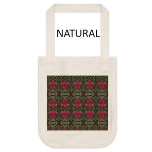 Colorful Psychedelic Tote, Red Flower Bag, exotic Floral tote, Trippy Tote, Hippie every day Bag, Weird Tote Bag, Surreal Tote, Angry Aliens