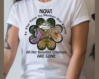 Save the Earth Turtles Dragonflies T-shirt, Earth Day Gift, Environmental Shirt, Mother Earth Gift, Earth Day Gift, Love the Earth Shirt.
