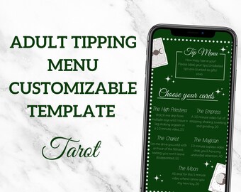 Onlyfans Tipping Menu Editable Template | Witchy Onlyfans Menu, Canva Template, Adult Content Tip Menu, Fansly Twitch Honeydrip
