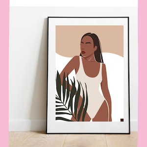 Digital Download | Instant Download | Digital product Print | Wall Art Decor | Flowers Woman