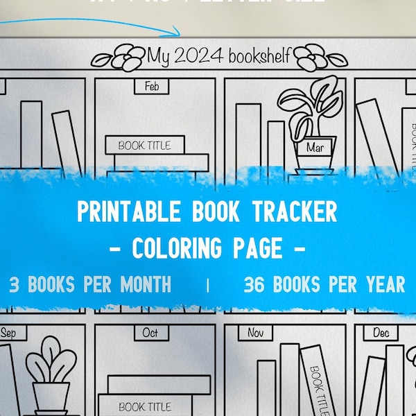 Reading List by Month Etsy