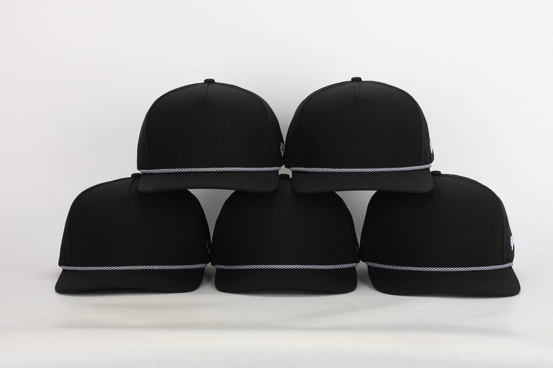 Black Performance Rope Hat [BLANK] - Etsy