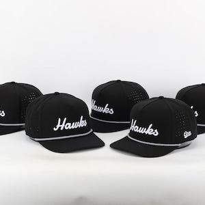 HAWKS Custom Performance Rope Hat - Black - Etsy