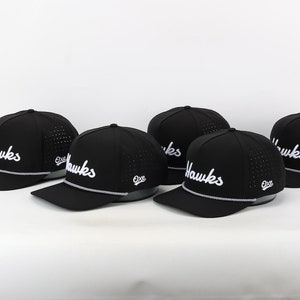 HAWKS Custom Performance Rope Hat - Black - Etsy